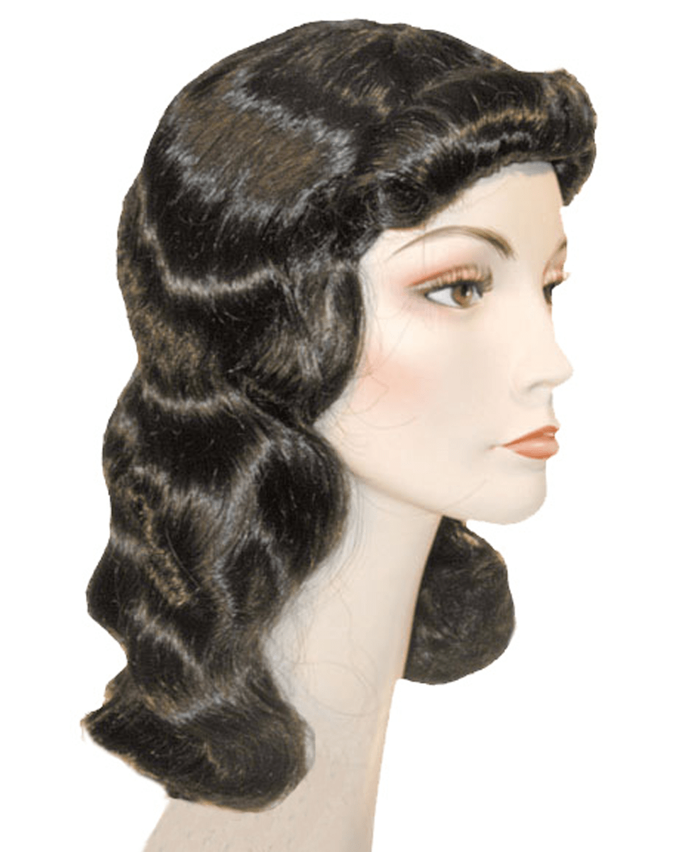 Lacey Costume Lois Lane 1940's Pageboy Superman Girlfriend Wig - MaxWigs