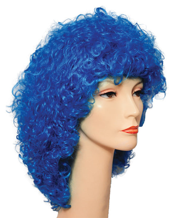 Clown Disco Long Wet Curly Wig