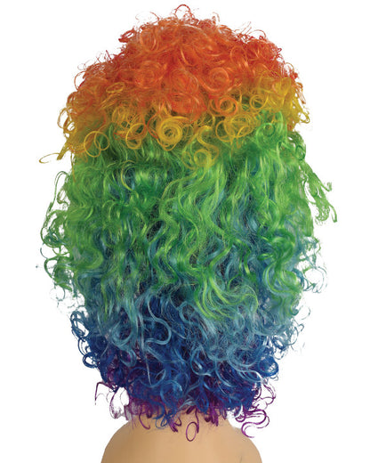 Clown Disco Long Wet Curly Wig