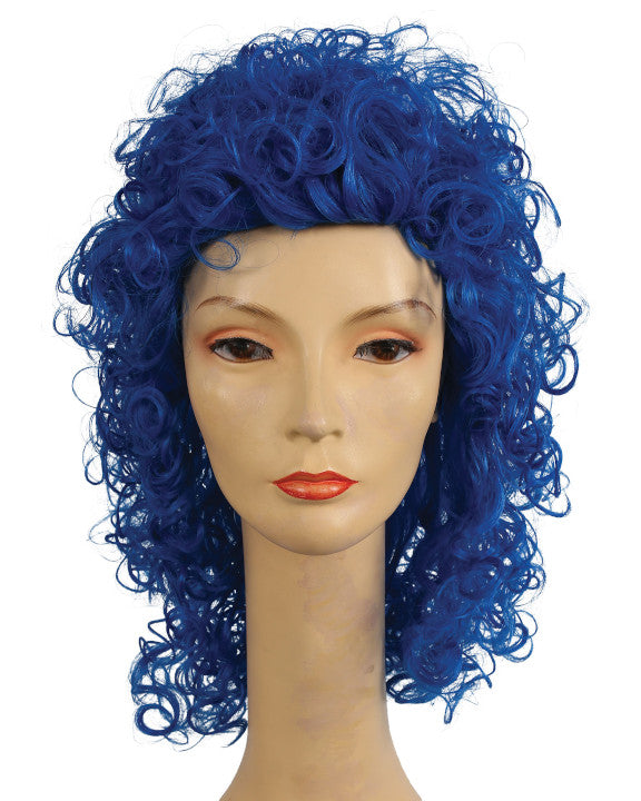 Clown Disco Long Wet Curly Wig
