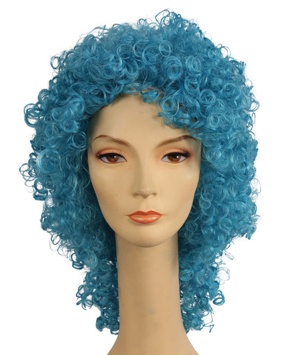 Clown Disco Long Wet Curly Wig