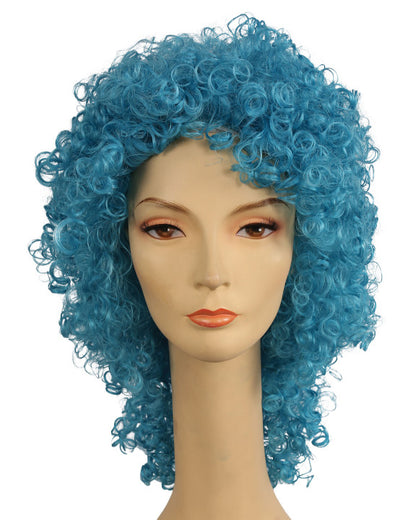 Clown Disco Long Wet Curly Wig