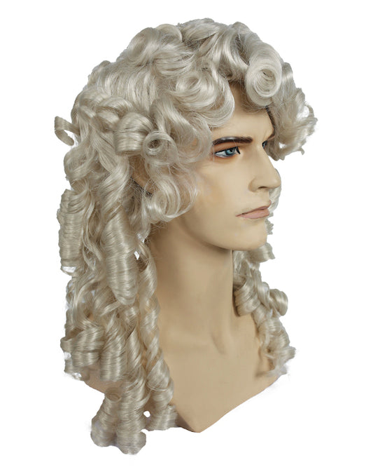 Costume wig, theatre wig, theater wig, mens costume wig, cosplay wig, mens cosplay wig ,17th century wig, barrister wig, colonial wig, judge wig