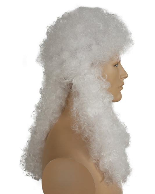 Costume wig, theatre wig, theater wig, mens costume wig, cosplay wig, mens cosplay wig ,17th century wig, barrister wig, colonial wig, judge wig