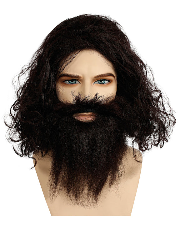 Caveman Geico Costume Wig & Beard Set