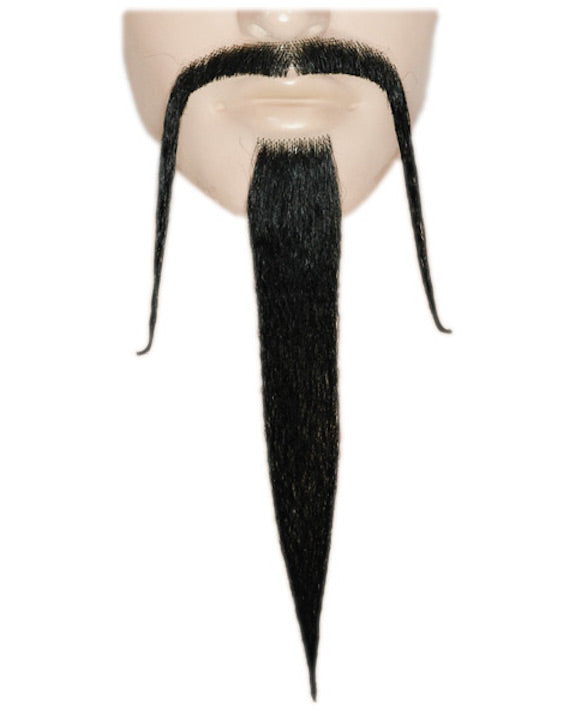 Fu Manchu Mustache Beard Set
