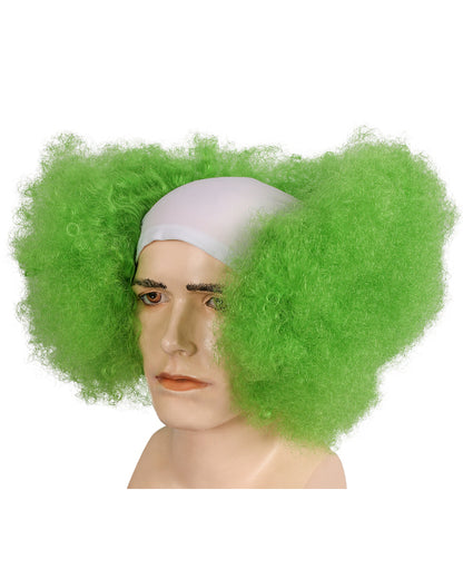 Bald Curly Clown Deluxe - White Cloth Front