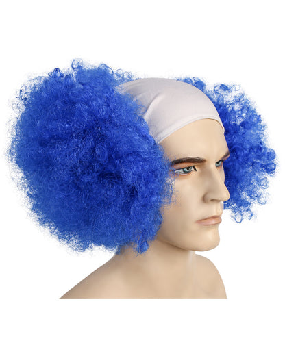 Bald Curly Clown Deluxe - White Cloth Front