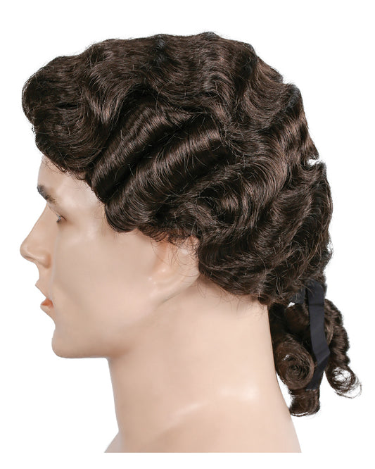 Costume wig, theatre wig, theater wig, mens costume wig, cosplay wig, mens cosplay wig ,17th century wig, barrister wig, colonial wig, judge wig