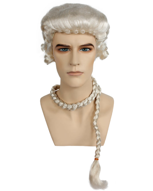 Costume wig, theatre wig, theater wig, mens costume wig, cosplay wig, mens cosplay wig ,17th century wig, barrister wig, colonial wig, judge wig