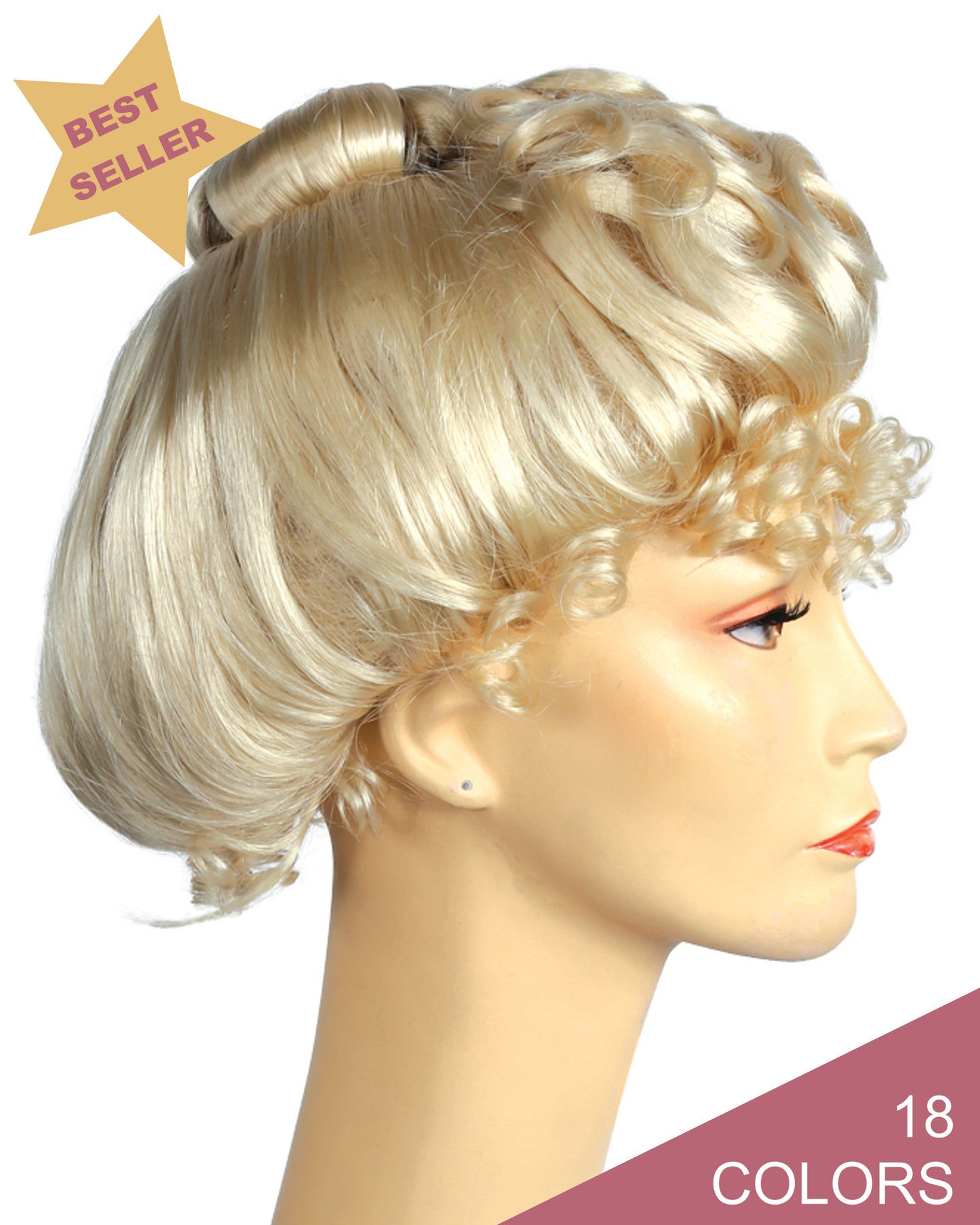 Mrs. Santa Deluxe Gibson Girl Upsweep Wig