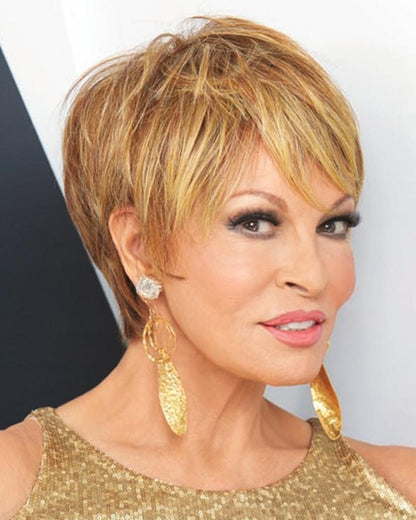 Raquel Welch Cutting Edge Feathered Crop Monofilament - MaxWigs
