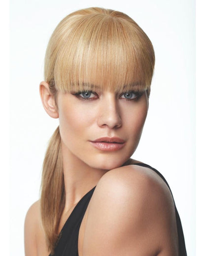 Raquel Welch Human Hair Bang Mono Base Hand Tied Hairpiece - MaxWigs
