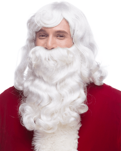 Sepia Santa BX - MaxWigs, costume santa wig, santa beard, santa wig, santa mustache, santa eyebrows, christmas wigs, st. nicholas wig, st  nicholas beard, santa beard set, wig and beard for santa