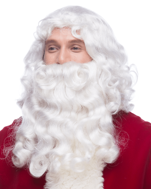 Sepia Santa RX - MaxWigs, costume santa wig, santa beard, santa wig, santa mustache, santa eyebrows, christmas wigs, st. nicholas wig, st  nicholas beard, santa beard set, wig and beard for santa