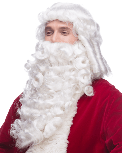 Sepia Santa SX - MaxWigs, costume santa wig, santa beard, santa wig, santa mustache, santa eyebrows, christmas wigs, st. nicholas wig, st  nicholas beard, santa beard set, wig and beard for santa