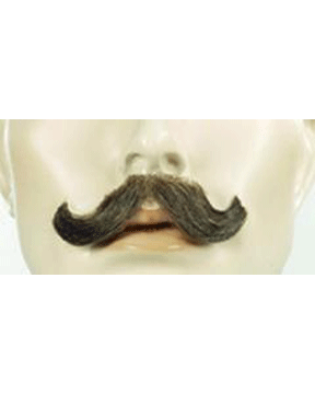 Small English M10 Synthetic/Human Blend Handmade Mustache