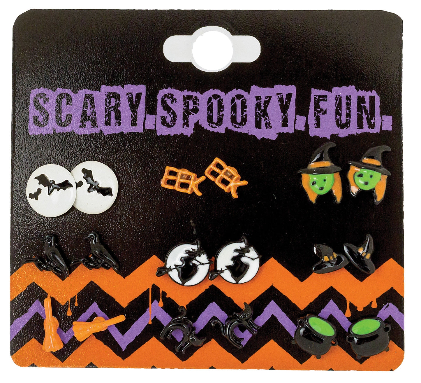 Earrings with Spooky Characters