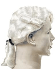 Lacey Costume Aristocratic Colonial Man Widow's Peak - MaxWigs