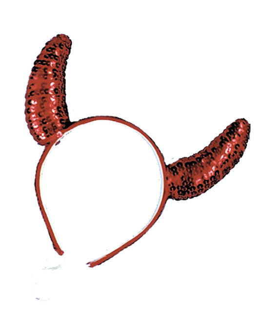 Devil Horns Red Sequin