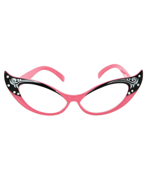 Glasses Vintage Cat Eyes Pink