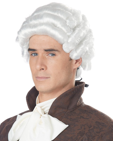 Costume wig, theatre wig, theater wig, mens costume wig, cosplay wig, mens cosplay wig ,17th century wig, barrister wig, colonial wig, judge wig