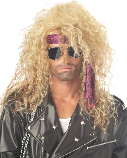 Heavy Metal Rocker Blonde Wig
