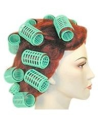 Lacey Costume 1960s Curlers in Hair Style Wig - MaxWigs