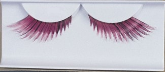 Morris Eyelashes Feather Pink - MaxWigs