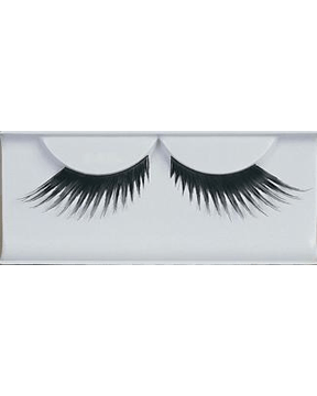 Morris Eyelashes Feather Black - MaxWigs