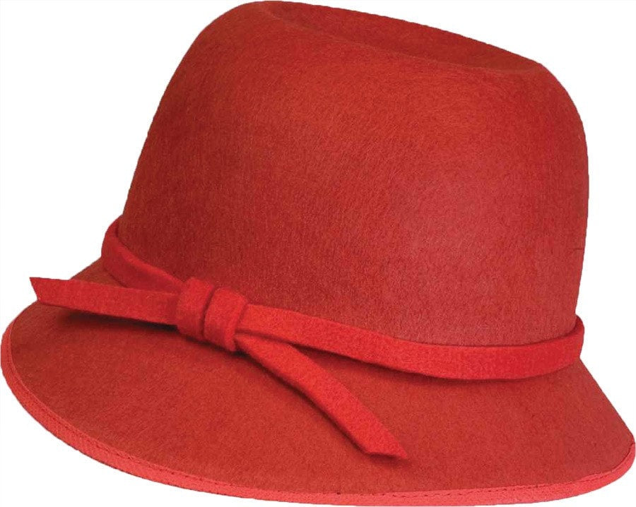 Morris Flapper Hat Red - MaxWigs