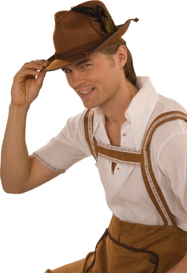 Morris Octoberfest Hat Brown - MaxWigs