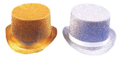 Morris Top Hat Lame Gold - MaxWigs