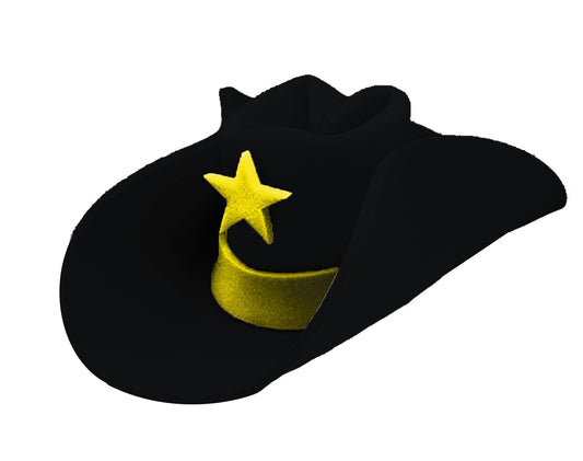 Morris 40 Gallon Hat Black - MaxWigs