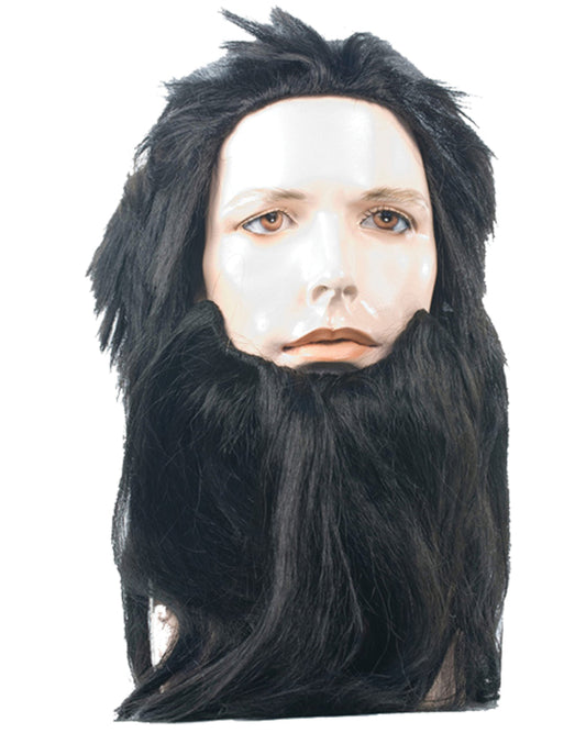 Caveman Wolfman Planet of Apes Costume Wig & Beard Set