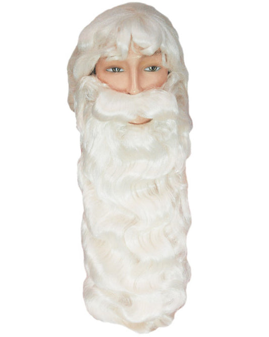 costume santa wig, santa beard, santa wig, santa mustache, santa eyebrows, christmas wigs, st. nicholas wig, st  nicholas beard, santa beard set, wig and beard for santa