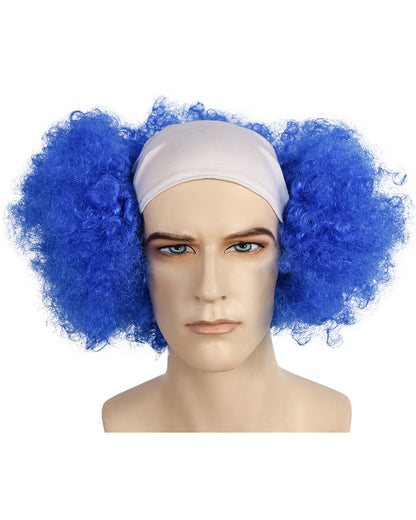 Bald Curly Clown Deluxe - White Cloth Front