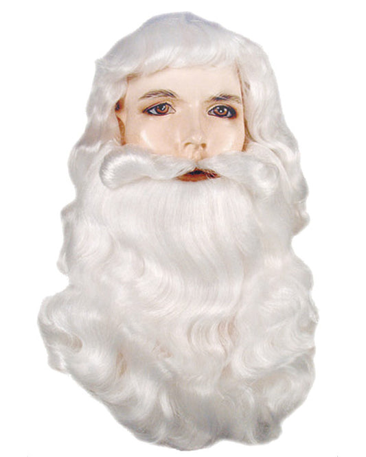 costume santa wig, santa beard, santa wig, santa mustache, santa eyebrows, christmas wigs, st. nicholas wig, st  nicholas beard, santa beard set, wig and beard for santa