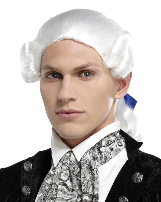 Costume wig, theatre wig, theater wig, mens costume wig, cosplay wig, mens cosplay wig ,17th century wig, barrister wig, colonial wig, judge wig