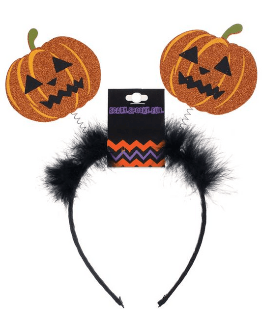 Morris Headband Pumpkin Bopper - MaxWigs