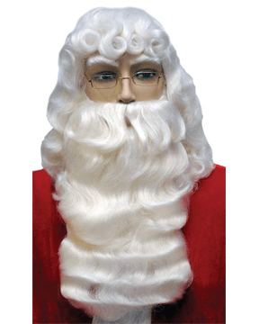 Lacey Costume Santa Claus Set Deluxe 001 - MaxWigs costume santa wig, santa beard, santa wig, santa mustache, santa eyebrows, christmas wigs, st. nicholas wig, st  nicholas beard, santa beard set, wig and beard for santa
