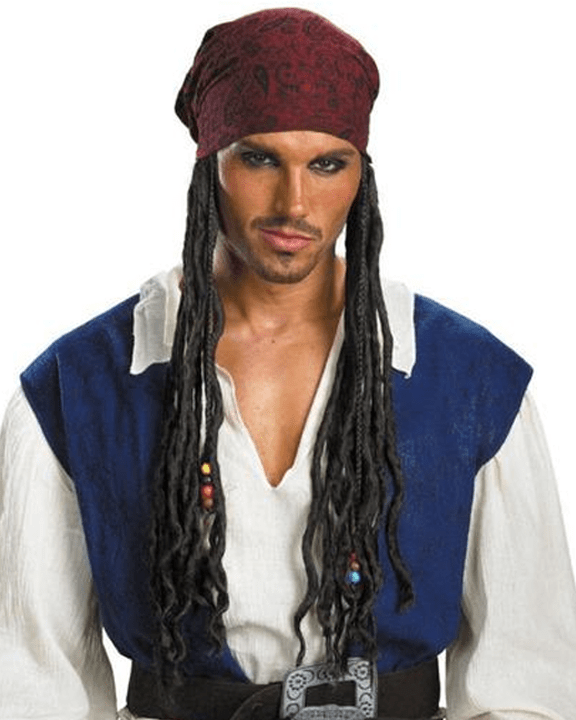 Morris Jack Sparrow Headband Hair Adult - MaxWigs