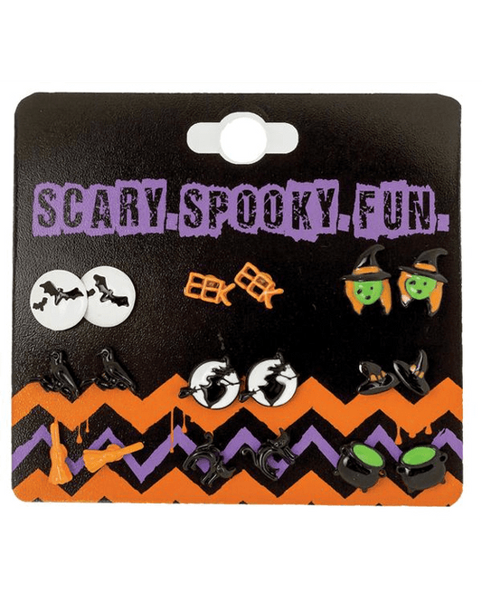 Morris Earrings with Spooky Characters - MaxWigs
