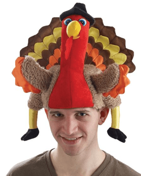 Morris Turkey Pilgrim Hat - MaxWigs